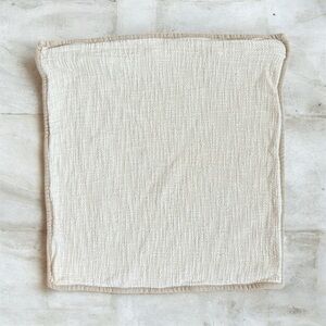 Pottery Barn Cream Textured Accent Pillow Slip Cover 20x20
